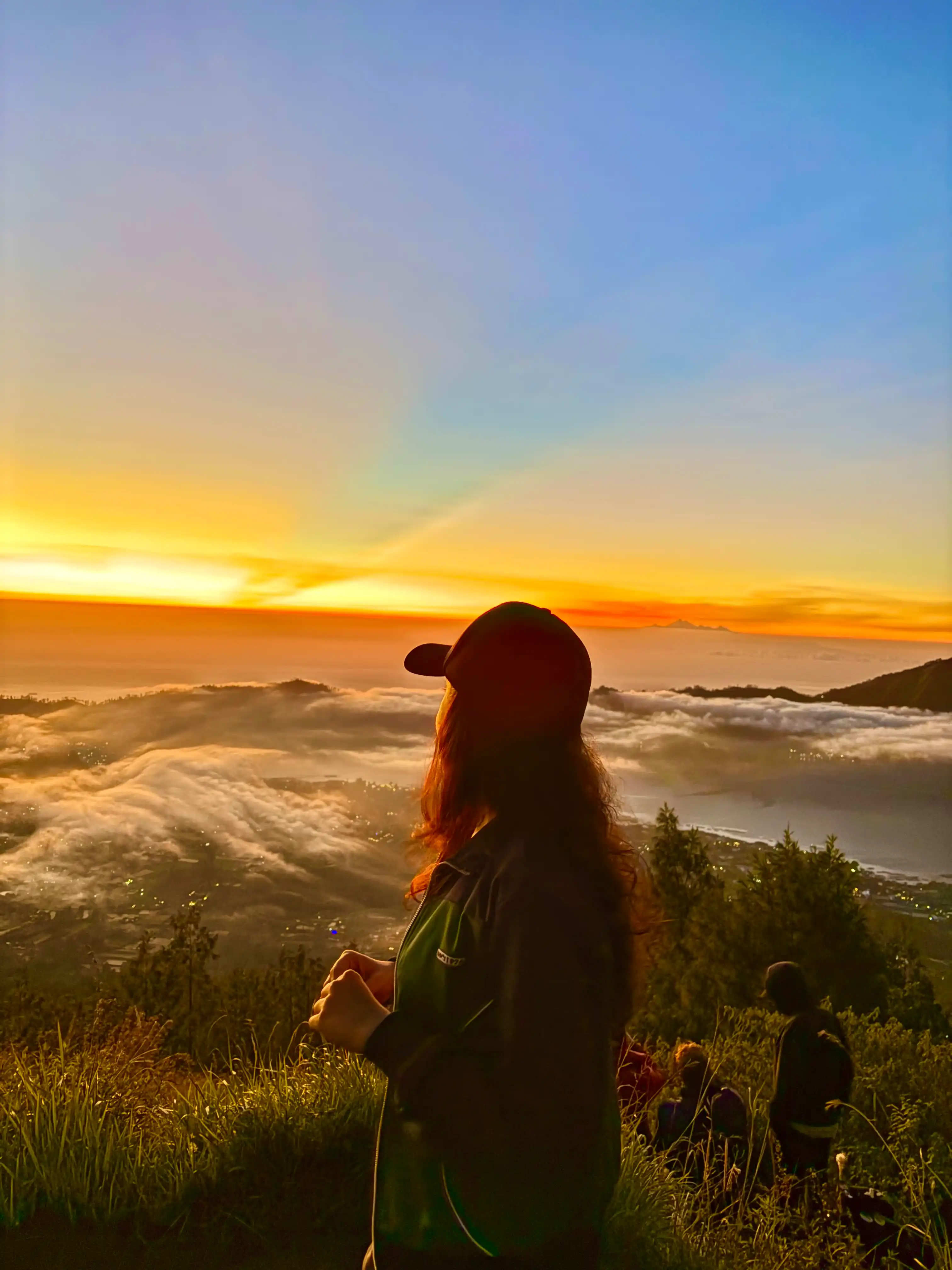 Peaceful evening view from the summit